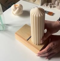 مبشره خشبيه لنحت اطراف الشمع ، مع درج