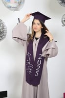 عباية تخرج موف وفضي