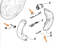 طقم اصلاح فرامل خلفي-اصلي اسباني