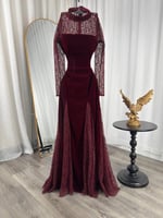 فستان جوخ باكمام