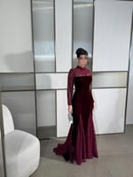 فستان جوخ باكمام