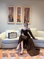 فستان سهرة براون