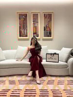 فستان انيق بفصوص