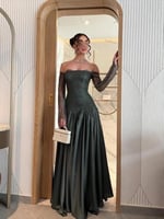 فستان دانتيل باكمام