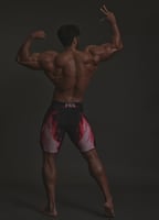 شورت فيزيك اسود واحمر نار مشتعلة V6