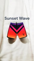 شورت فيزيك مموج برتقالي بنفسجي SUNSET WAVE