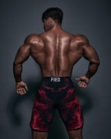 شورت فيزيك اسود واحمر نار ي Hell Fire Red