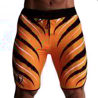 شورت فيزيك تياقر نمري برتقالي مميز V3