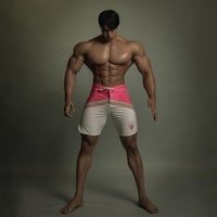 شورت فيزيك ابيض ووردي بالون الدهبي مميز v6