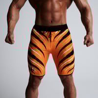 شورت فيزيك تياقر نمري برتقالي مميز V3