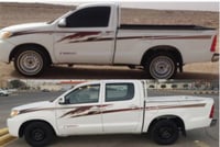 خط هايلكس 2008 طقم جهتين/(غماره-غمارتين-دبل) تجاري