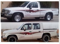 خط هايلكس 2005 طقم جهتين/(غماره-غمارتين) اصلي وكال...