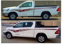 خط هايلكس 2016 طقم جهتين/(غماره-غمارتين) اصلي وكال...