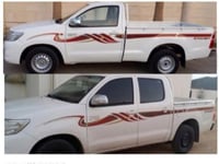 خط هايلكس 2013 طقم جهتين/(غماره-غمارتين) اصلي وكال...