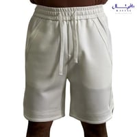 شورت قطن 100% اوف وايت