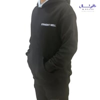 هودي كاب لونين ومطرز وفتحة اصبع