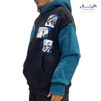 هودي دبل كاب وفتحة اصبع ومطرز