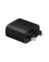 شاحن سامسونج جداري بقوة 25 وات تايب سي لون اسود