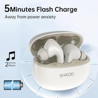 سماعة بلوتوث من Shkod اصدار Airlits3 برو لون ابيض