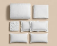 مفرش سرير نفر بحشوة متحركة - أبيض