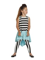 طقم بناتي توب مع ليقينق