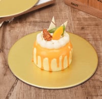 قاعدة كيك دائري ذهبي واسود-30سم/العدد 6 قاعدة