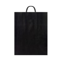 كيس ورق أسود طولي بيد-33*25*13سم/12كيس
