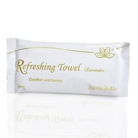 منشفه معطرة برائحة اللافندر غلاف ابيض وذهبي / العد...