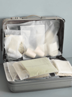 كيس بلاستيك شفاف للتخزين والشحن بسحاب -35*45سم/50...