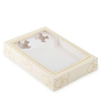 علب ورقية فاخرة للفطائر والحلويات والتمريه بنافذة...