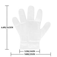 قفازات بلاستيك شفافة للاستعمال مرة واحدة/ العدد 50...