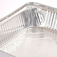 صحون ألمنيوم مستطيل مع الغطاء 1200 مل/العدد 50 صحو...