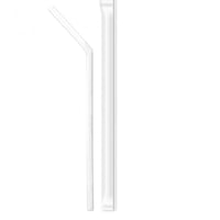 مصاص مثني شفاف مغلف -6مم/ العدد 250 مصاص