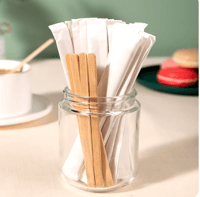 محراك خشبي لتقليب المشروبات - 19 سم/العدد 500 محرا...