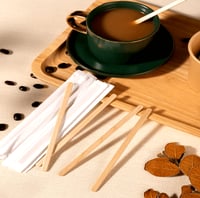 محراك خشبي لتقليب المشروبات - 19 سم/العدد 500 محرا...