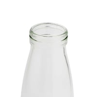 علبة زجاجية شفافة مع غطا شفاف سعة 500 مل/ العدد 6