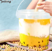 سطل بلاستيك اسطواني دائري - 1500 مل/ 100 حبة