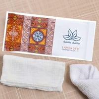 منشفة معطرة منعشه برائحة اللافندر ابيض بشعار إسلام...
