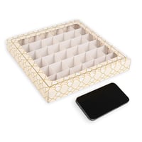 علب ورقية مربعة بنافذة للمعمول والشكولاتة مع تقسيم...