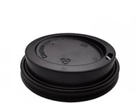 غطاء مسطح أسود لكاسات الورق 80مم- 8/9 أنز / العدد...