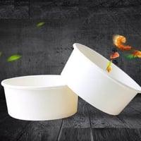 زبدية ورق أبيض بدون غطاء -24أنز / العدد 25 حبة