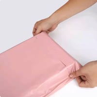 كيس شحن وردي لشحن الطلبات اغلاق لاصق - 40*55 سم/50...