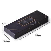 علب ورقية مستطيلة فاخرة للشكولاتة والحلويات بنافذة...