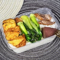 علب بلاستيك للميكروويف بغطاء شفاف -1000 مل/العدد 1...