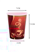 أكواب ورقية احمر كوفي تي - 7 أنز / العدد 50 كوب