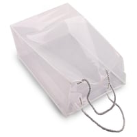 كرتون أكياس هدايا بلاستيك شفاف بإطار أبيض /العدد 1...