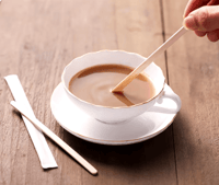 محراك خشبي لتقليب المشروبات - 19 سم/العدد 500 محرا...