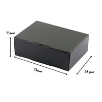 كرتون شحن تركيب لون أسود لامع 3 طبقات- 33*24*11 سم