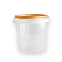 سطل بلاستيك اسطواني دائري - 1500 مل/ 100 حبة