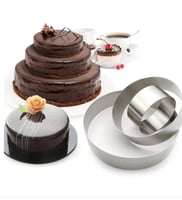 قطاعة دائرية للكيك والمعجنات 3 مقاسات مختلفة
